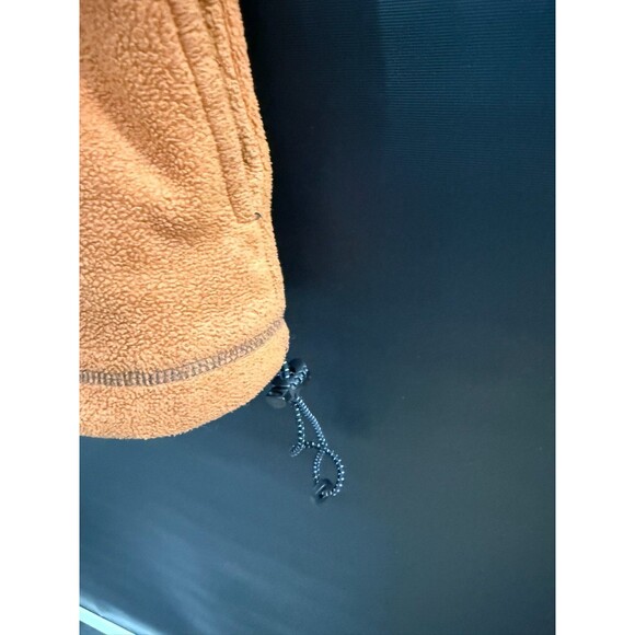 Vintage Perry Ellis Fleece Jacket 1/4 Zip Orange Grey Mens Size Large - Picture 8 of 8